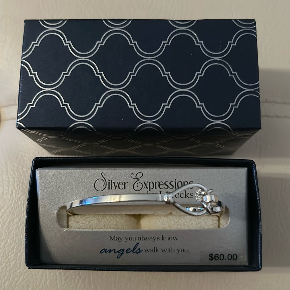 Silver Plated Guardian Angel Bracelet
